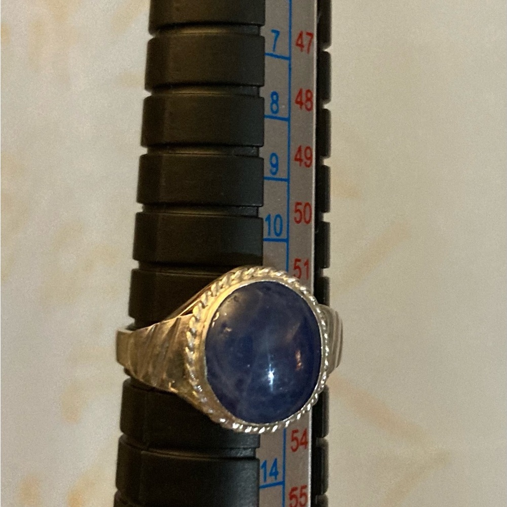 Elegant Solid Sterling Silver Blue Tanzanite Wome… - image 1